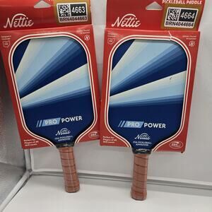 Nettie Pro Power Pickleball Paddles Set Of 2 8oz 5" Cushioned Handle NEW! $120ea